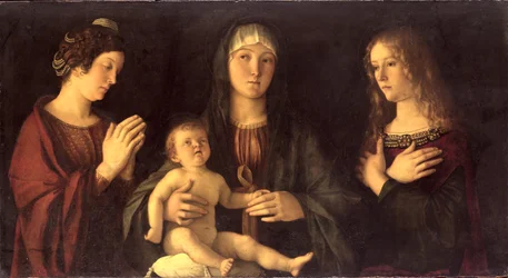 Madonna und Kind mit St. Maria Magdalena und St. Katharina
